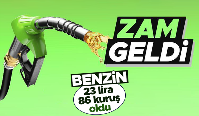 Benzine 1 lira 4 kuruş zam geldi