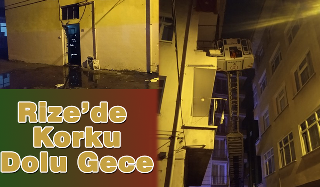 Rize’de Elektrik Panosunda Çıkan Yangın Nedeniyle Apartman Tahliye Edildi