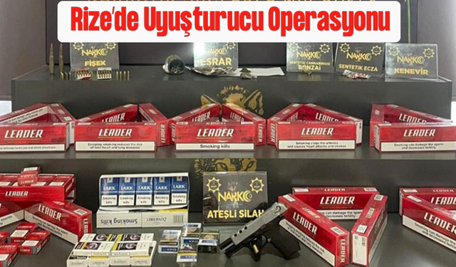 Rize'de Uyuşturucu Operasyonu: 4 Tutuklama