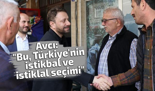 Avcı: "Bu, Türkiye'nin istikbal ve istiklal seçimi" Kaynak: Avcı: "Bu, Türkiye'nin istikbal ve istiklal seçimi"