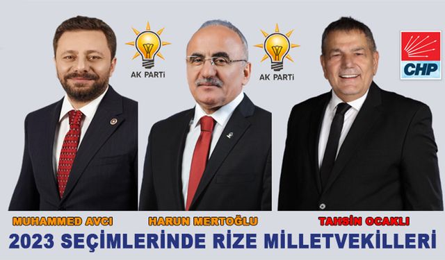 Rize'nin Yeni Milletvekilleri Belli Oldu.