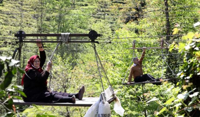 İlkel teleferik kullanacaklar dikkat