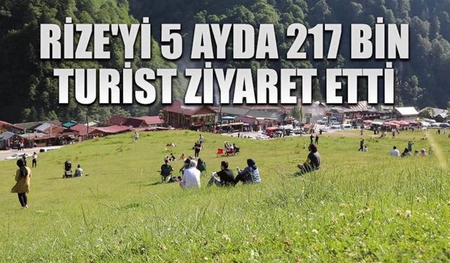 Ah birde güneş olsaydı, Rize’yi 5 ayda 217 bin turist ziyaret etti.