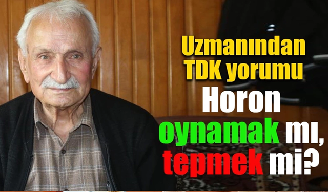 İşin uzmanından “Horon tepmek mi oynamak mı” tespiti