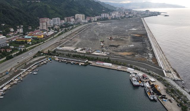 Rize Şehir Hastanesi’nin Deniz Dolgusunda Sona Geliniyor