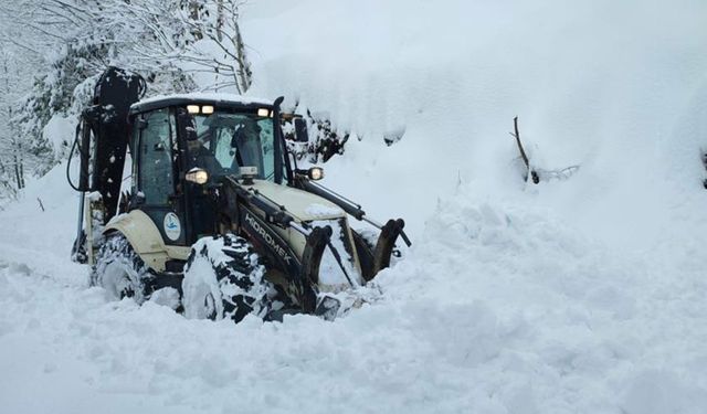 Rize’de 31 köy yolu kar nedeniyle ulaşıma kapandı