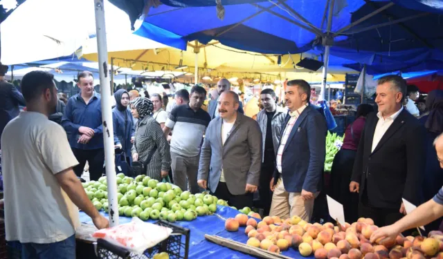 Başkan Yılmaz Değirmenlikızık'ta pazarcı esnafı ile buluştu