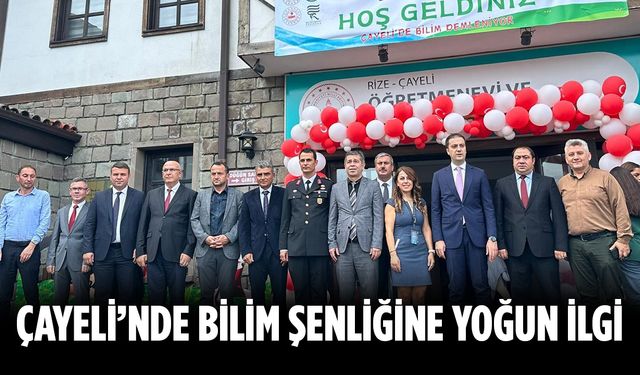 Çayeli’nde Bilim Şenliğine Yoğun İlgi