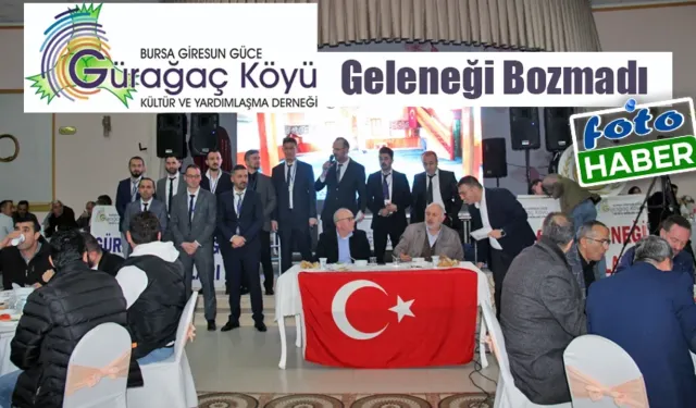 Bursa Giresun Güce Köyü Derneği Geleneği Bozmadı