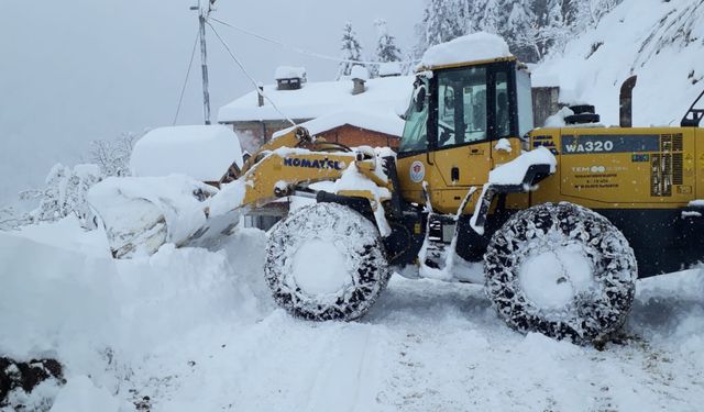 Karadeniz'de kar esareti; 715 köy ve mahalle yolu kapandı, okullar tatil (2)