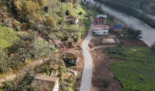 Rize'de heyelanın izleri silindi; bölge dronla görüntülendi