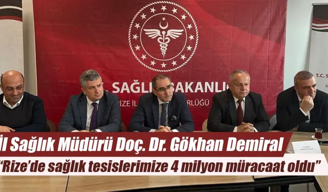 Rize’de sağlık tesislerine 4 milyon müracaat