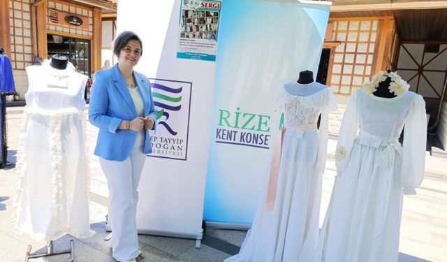 Rize’de tarihi gelinlikler sandıktan sergiye çıktı