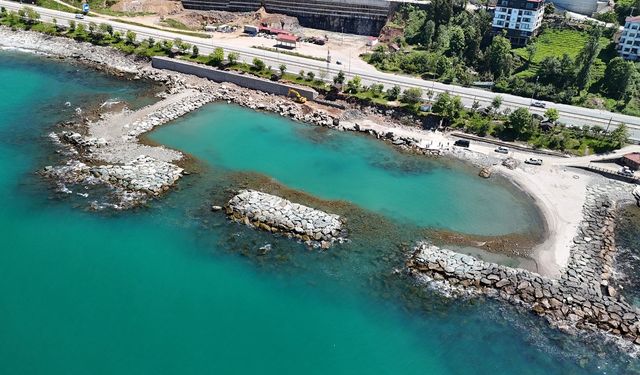 Rize'ye yeni halk plajı: Haziran sonu açılıyor