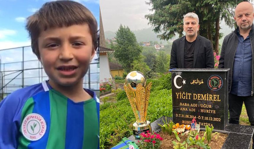 Rizespor’un Şampiyonluk Kupası Minik Demirel’in Kabrine Götürüldü