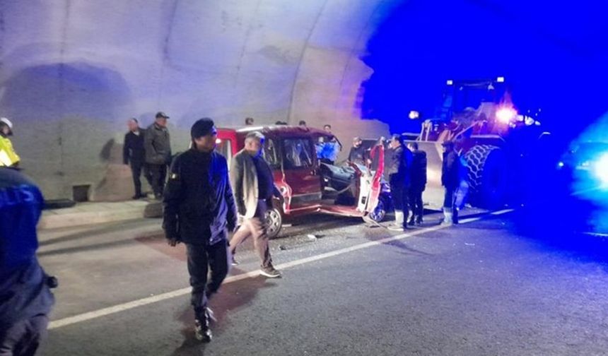 Tünelde trafik kazası: 1 ölü