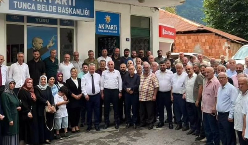 AK Parti Rize İl Bşk. Yılmaz Katmer Tunca Beldesi'nde