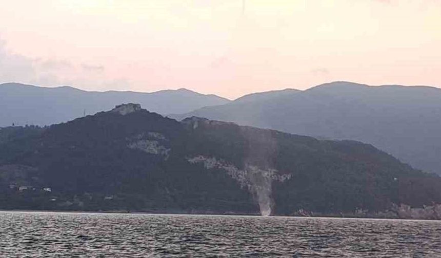 Karadeniz’de oluşan hortumlar kamerada