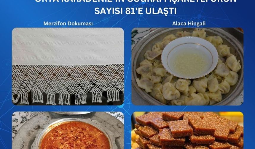 Orta Karadeniz’in coğrafi işaret tescilli ürün sayısı 81’e ulaştı