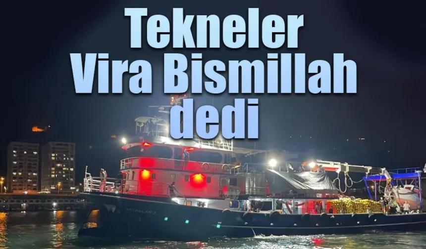 Rize’de balıkçılar ‘Vira Bismillah’ diyerek denize açıldı