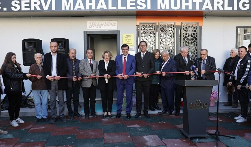 Kütahya’nın Servi Mahallesi’ne muhtarlık hizmet binası