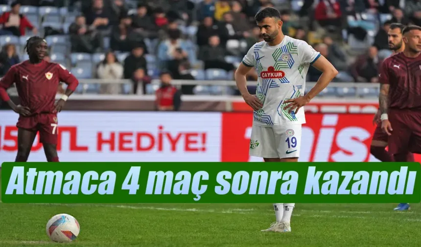 Çaykur Rizespor 4 maç sonra kazandı