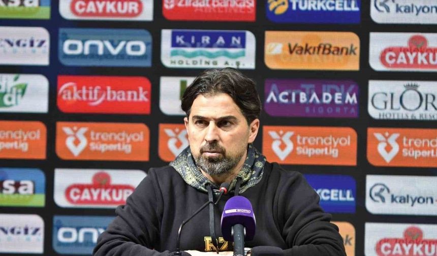 İlhan Palut: "Rizespor takımı kaybetmemesi gereken bir maçı daha kaybetti"