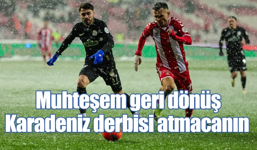 Karadeniz derbisini Çaykur Rizespor kazandı