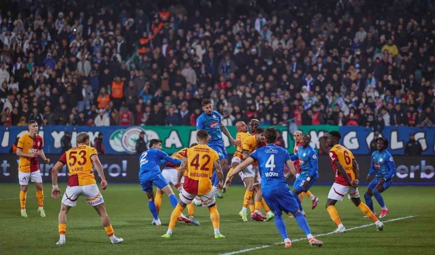 Trendyol Süper Lig: Çaykur Rizespor: 1 - Galatasaray: 2 (Maç sonucu)