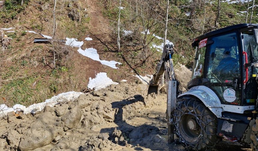 Rize'de heyelan; 4 ev tedbir amaçlı tahliye edildi