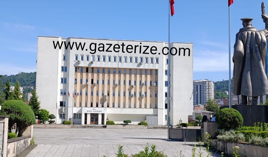 Rize Vali Yardımcısı  ile Güneysu ve Fındıklı Kaymakamları değişti