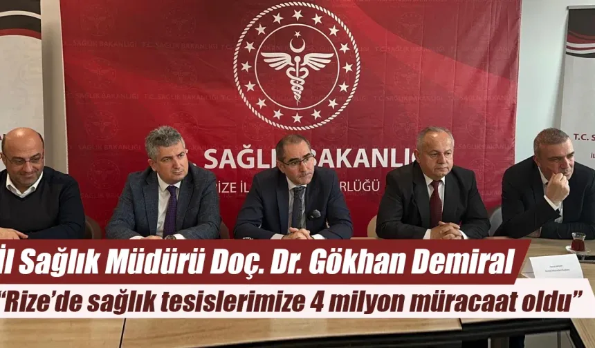 Rize’de sağlık tesislerine 4 milyon müracaat