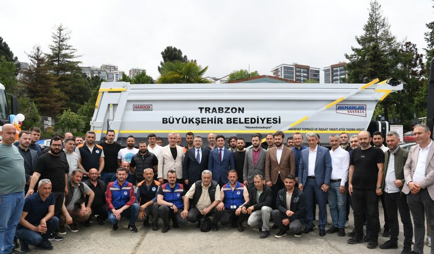 Trabzon Büyükşehir Belediyesi 15 yeni aracı filosuna kattı