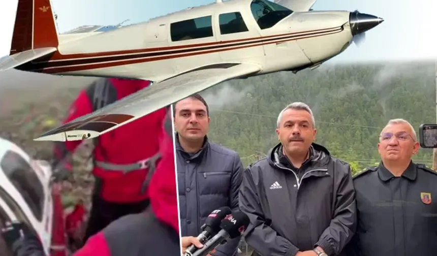Rize-Erzurum sınırında düşen uçak bulundu... Kadın yolcu kurtarıldı, pilot hayatını kaybetti!