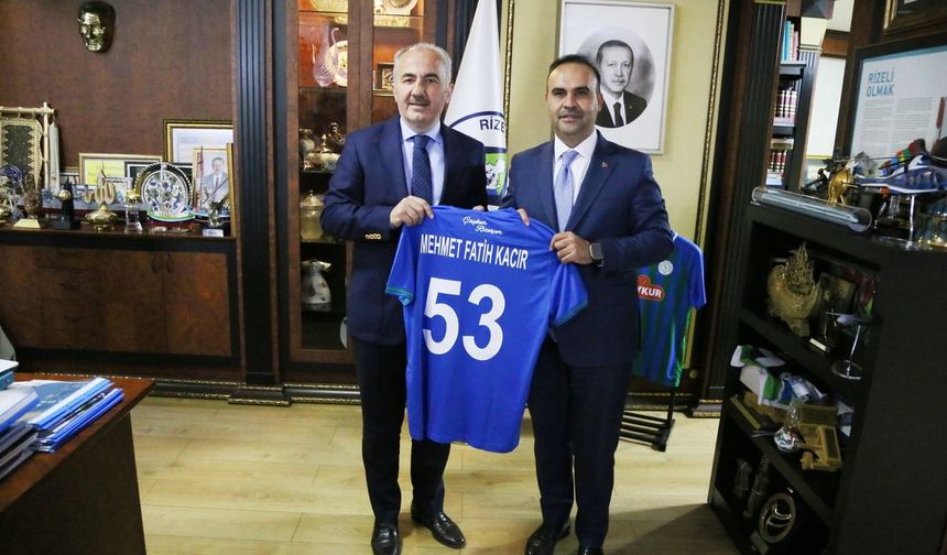 Sanayi ve Teknoloji Bakanı Mehmet Fatih Kacır Rize'de