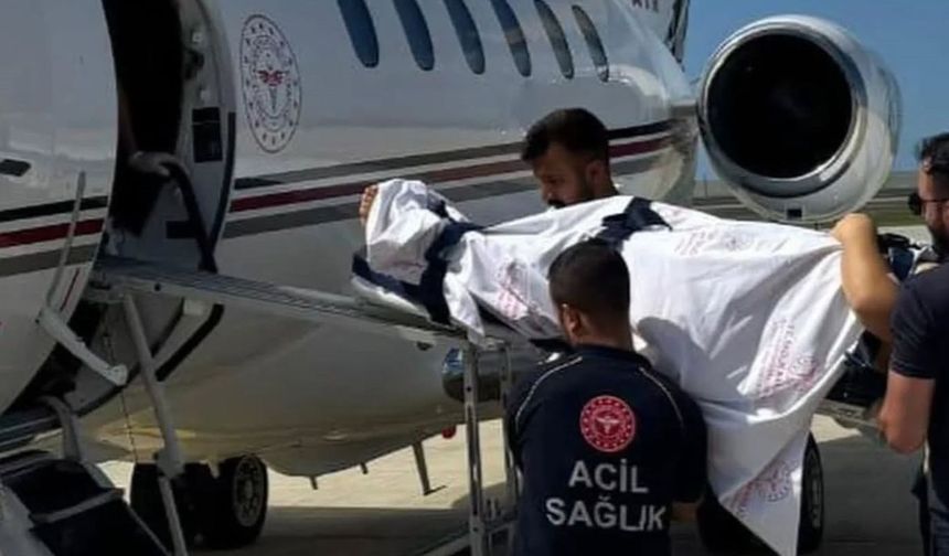 Uçak ambulansla Rize’den GATA’ya sevk edildi
